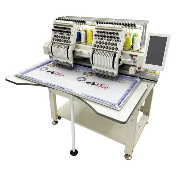 Commercial Automatic Embroidery Machine Double Heads 15 Needle Compact Embroidery Machine