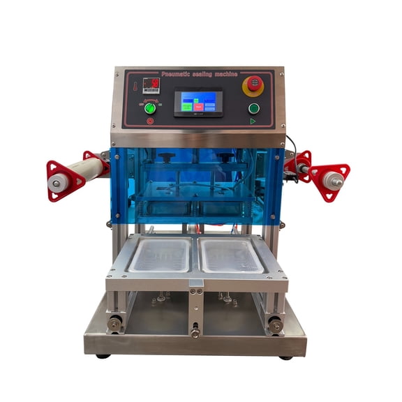 Commercial Automatic Pneumatic Modified Atmosphere Tray Packaging Sealing Machine Food Tray Sealer