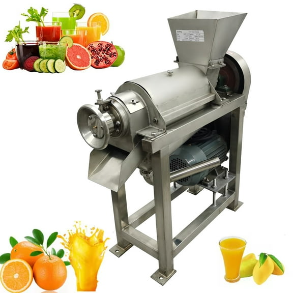 Commercial Automatic Spiral Multi-Functional Fruit and Vegetable Crusher Juicer 3-phase 220V