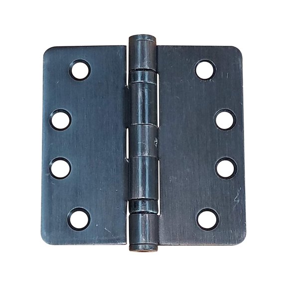 Commercial Ball Bearing Hinges, 4" with 1/4" Radius - Oil Rubbed Bronze - 2 Pack