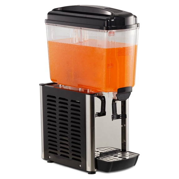 Commercial Beverage Dispenser, 4.8 Gallon Cold Drink Dispenser with Temperature Control.