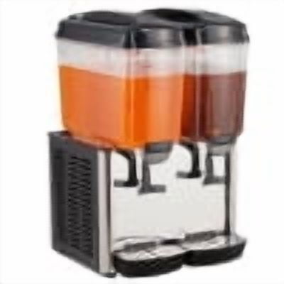 Commercial Beverage Dispenser 9.6 Gal Drink Dispenser,Food Grade Material Stainless Steel Commercial Slushy Machine With Thermostat Controller for Cold Drink Restaurant Hotel Party(2 Tanks)