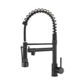thumbnail image 1 of Commercial Black Kitchen Faucet with Pull Down Sprayer, Single Handle Single Lever Kitchen Sink Faucet, 1 of 6