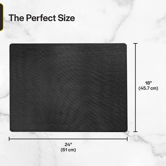 Commercial Black Plastic Cutting Board, Extra Large