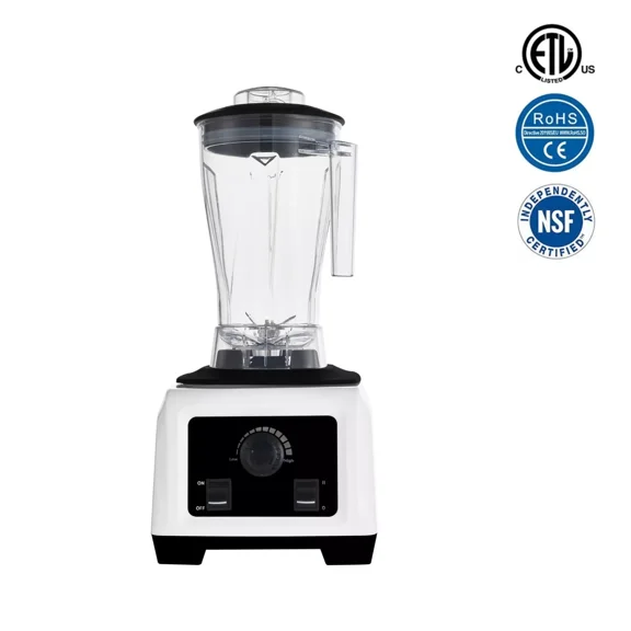 64 oz 2L Commercial Blender with Manual Controls | Professional Heavy Duty Blender for Restaurant, Bar, Cafe