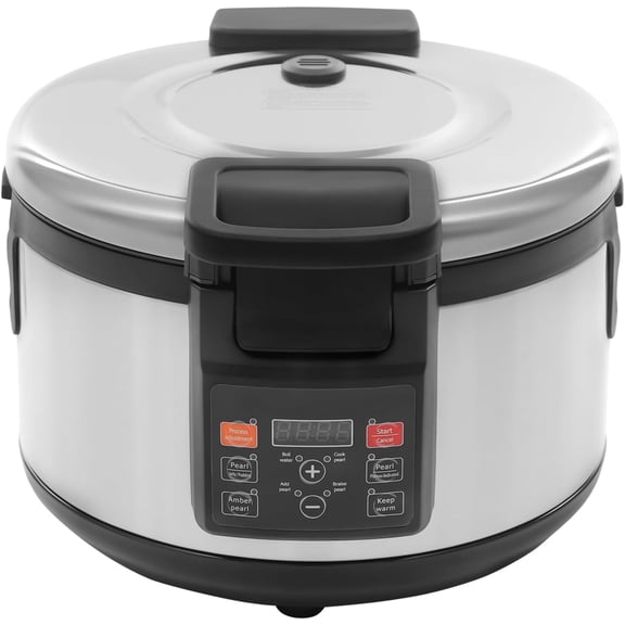 Commercial Boba Cooker 16L 2200W Automatic Boba Pearl Maker Machine, Non-stick Smart Control Tapioca Pearls Cooker with Digital Display, 0-12H Timer for Pudding, Sago, Taro Balls, Jelly