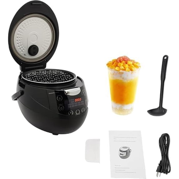 Commercial Boba Cooker 6L Automatic Boba Maker Machine Tapioca Pearls Bubble Tea Milk Tea Machine Suit for Milk Tea Stores Restaurants Dessert Stores Lounge Bars, 900W 110V