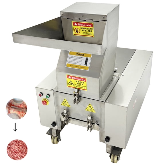 Commercial Bone Crusher Bone Breaking Grinding Machine 220V 3PH 304 stainless steel