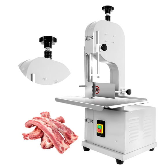 Commercial Bone Cutting Machine, 1500W Electric Bone Saw with Stainless Steel Workbench & Safety Lock for Butchering