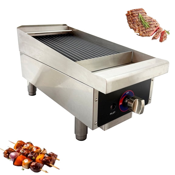 Commercial Broiler Desktop Gas-fired Grilled Steak Machine Outdoor Barbecue Grill BBQ Grill