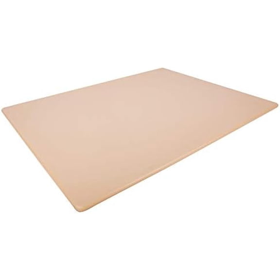 Commercial Brown Cutting Board - 24 x 18 Inch Extra Large, Tan Colored for Cooked Meats, Restaurant Grade HDPP Plastic with NSF for Food Service