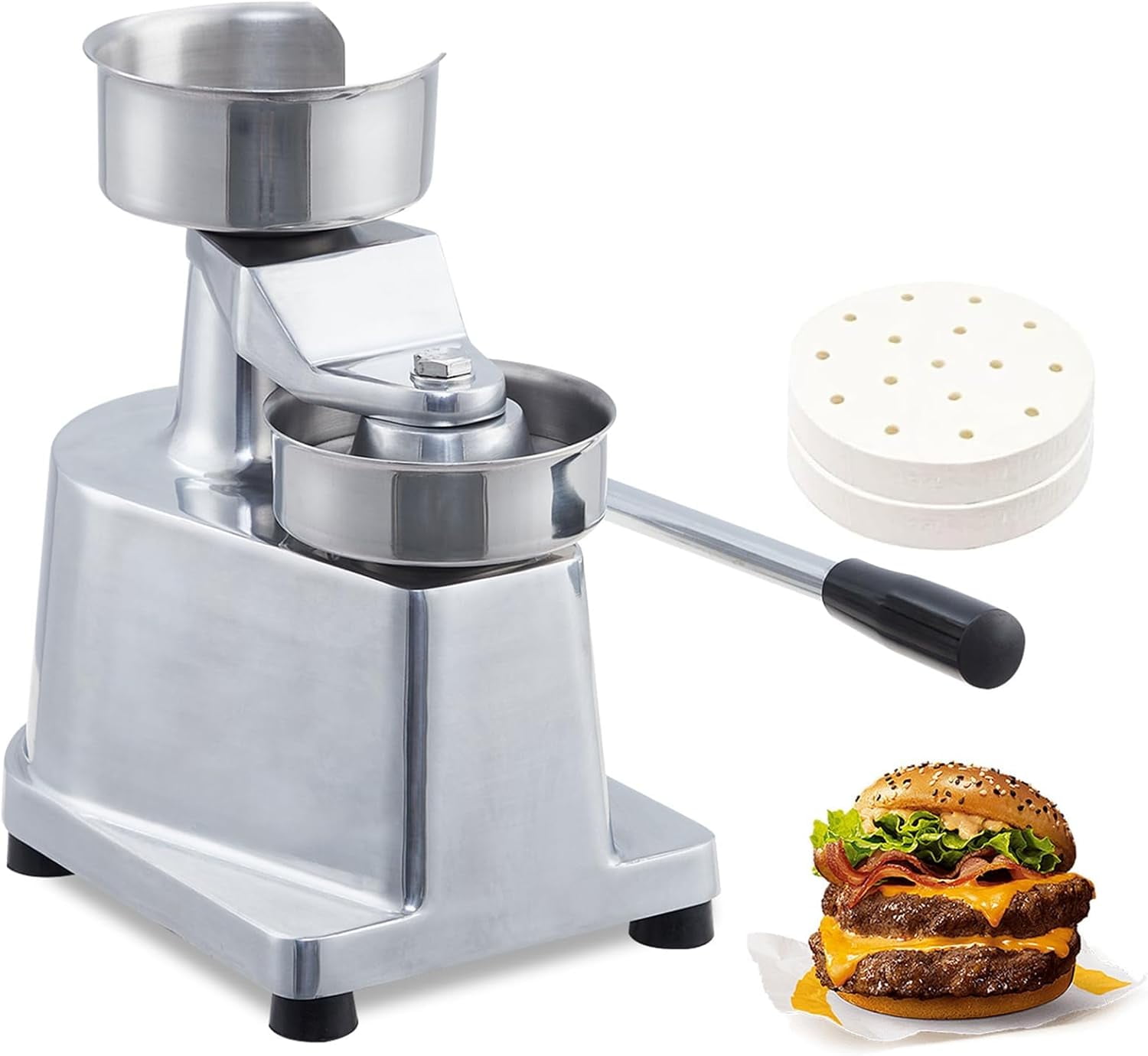Commercial Burger Patty Maker,4/5/6inch Hamburger Beef Patty Maker ...