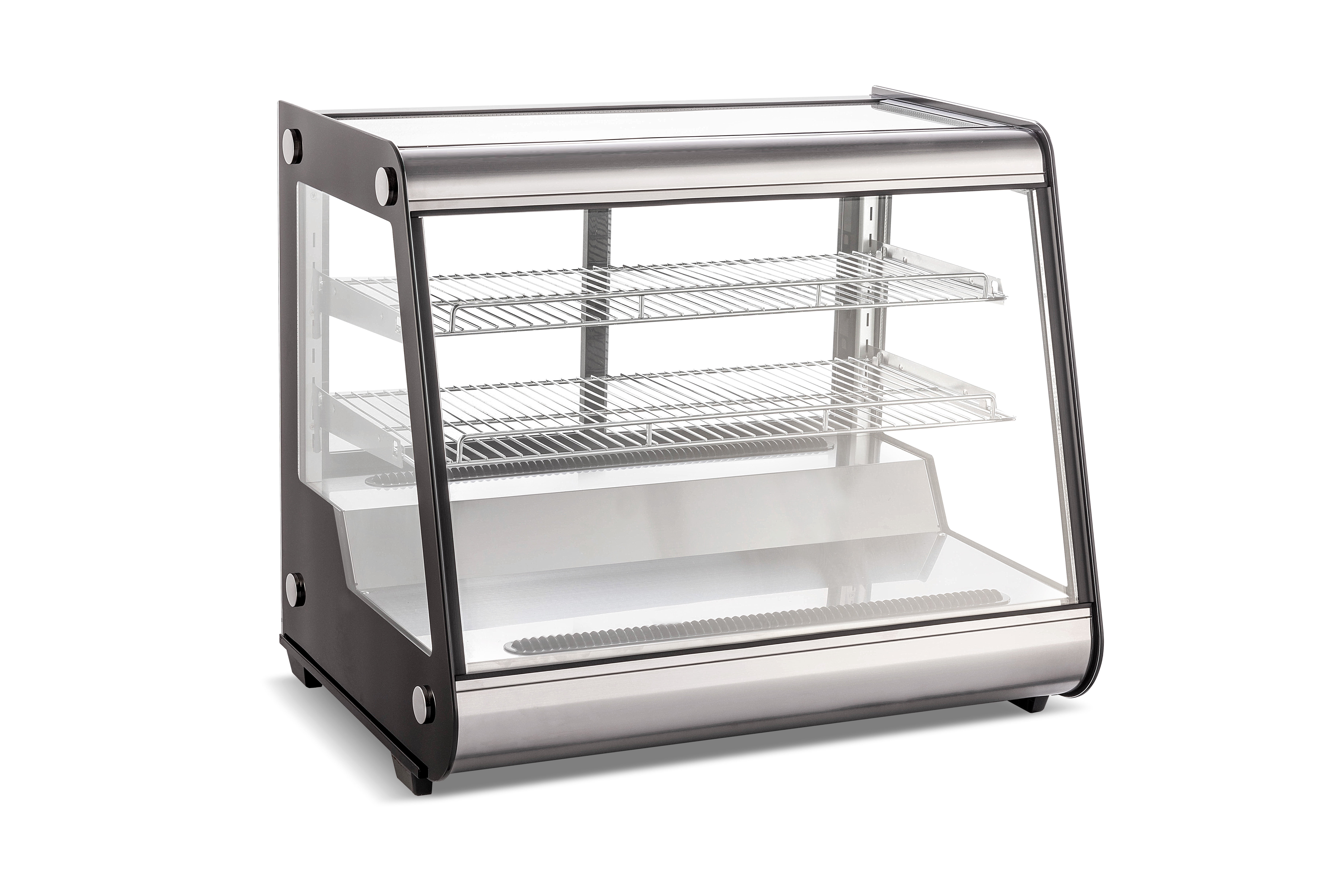 Commercial Cake Display Refrigerator, 6.5 Cu.Ft./183L Single-Door Merchandiser with Universal wheel, Interior LED Lighting, Double-Layered Glass, Countertop/Floor Refrigerator, 110v