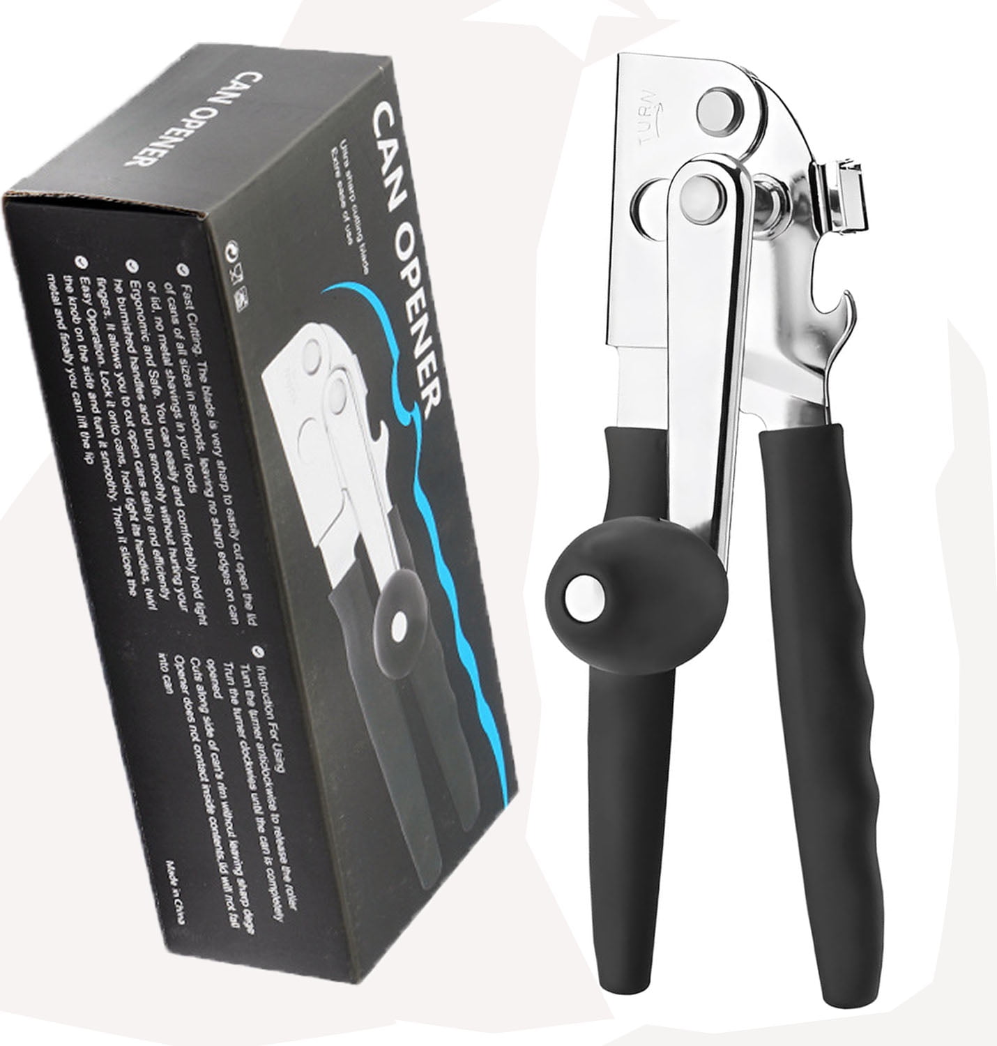 Commercial Can Opener, Hand Crank Can Opener Manual Heavy Duty with ...