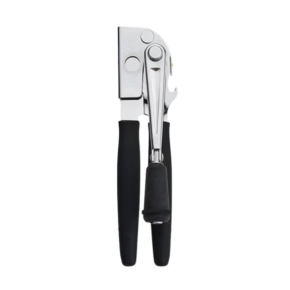 Commercial Can Opener Heavy Duty, Hand Can Opener Manual, Stainless Steel for Restaurant and Home, Black Swing Grips,for Most Bulk Size Cans