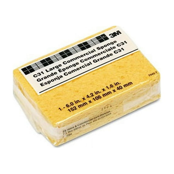 Commercial Cellulose Sponge Yellow, 4 1/4 x 6