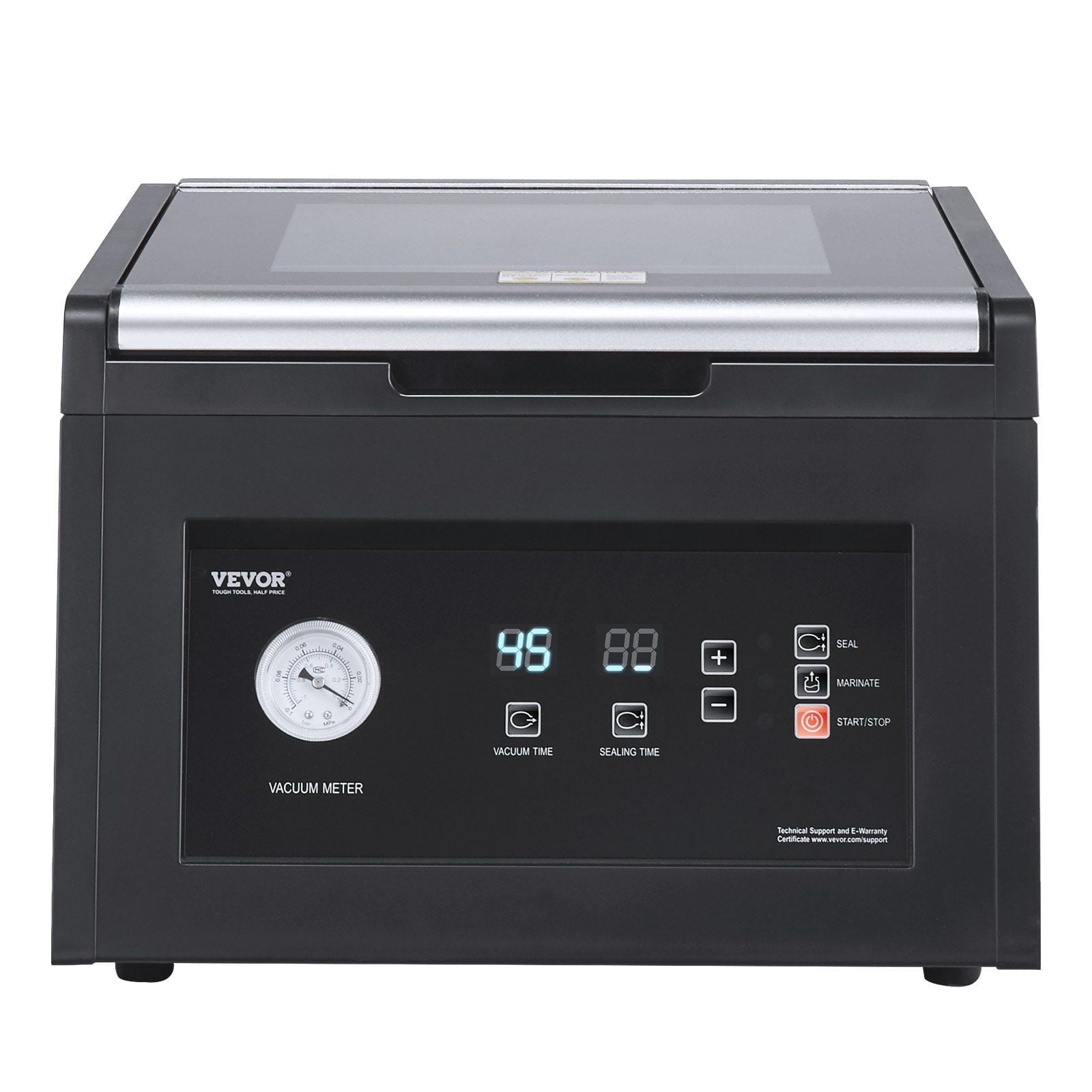 Commercial Chamber Sealer, 380W Vacuum Pump Technology for Juicy Foods and Meats, 11.5 Inch Seal Bar, Space-Saving Design for Professional and Home Kitchens