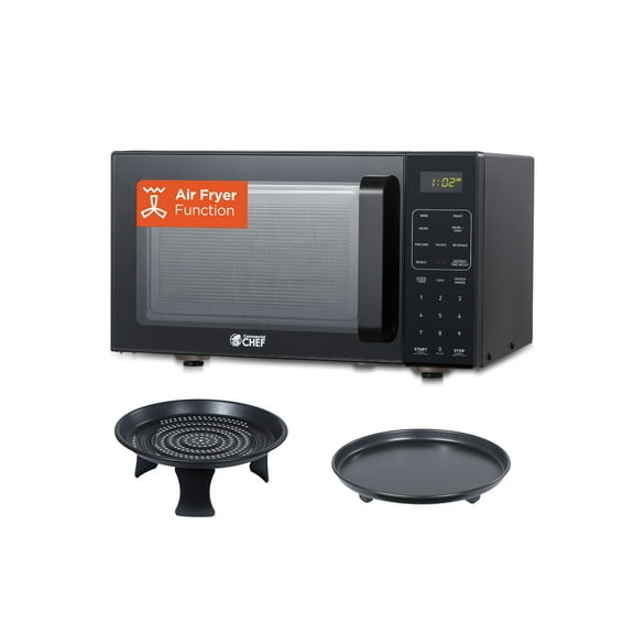 Commercial Chef 5-in-1 Countertop Microwave Air Fryer Combo, 0.9 Cu. Ft. Capacity, Microwave Air Fryer Convection Oven Bake and Roast, 900W, 10 Power Levels, 10.6" Turntable