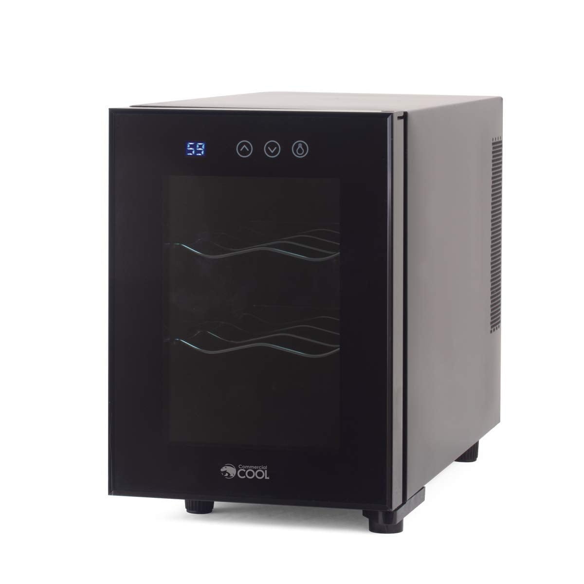 Commercial Chef CCWT060TB Thermal Electric 8 Bottle Wine Cellar, Black