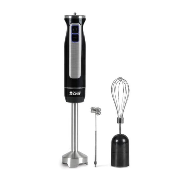 Commercial Chef Chib50b 2-speed 8-variable-speeds Multipurpose Immersion Handheld Blender With Accessories