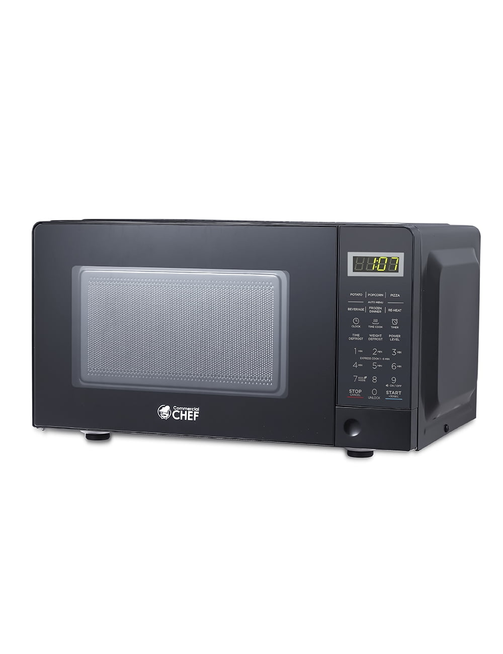 Commercial Chef CHM770B 0.7 cu. ft. Microwave Oven, Black