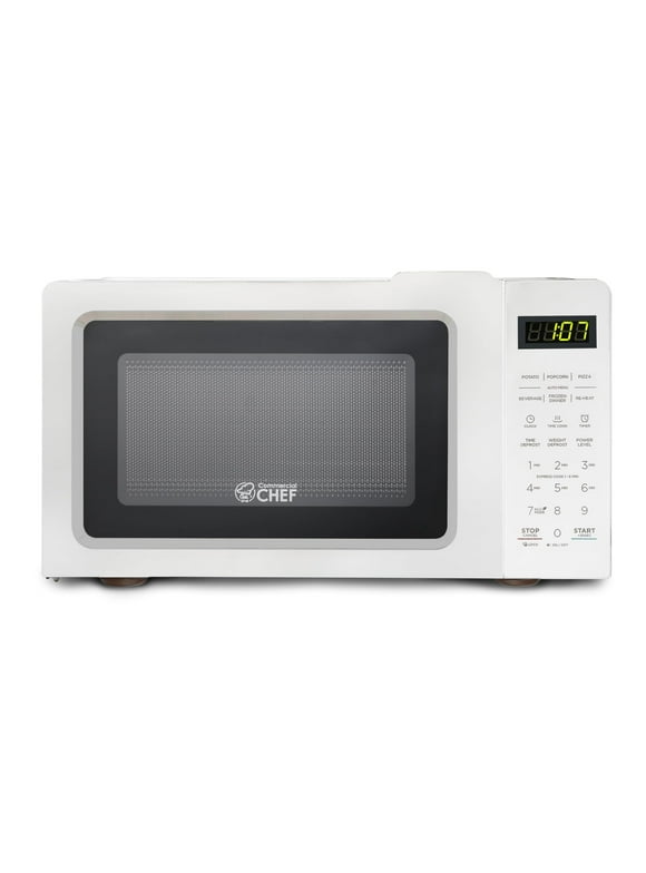 Commercial Chef CHM770W 0.7 Cubic Feet Microwave Oven, White