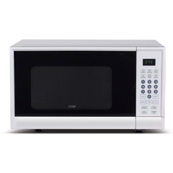 Commercial Chef CHM990W 0.9 cu. ft. Microwave Oven, White
