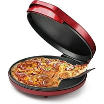 Commercial Chef CHPM12R 12 inch Countertop Pizza Maker, Red