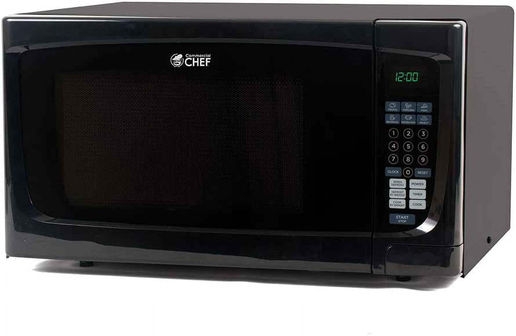 Commercial Chef Countertop Microwave 1.1 Cubic feet White