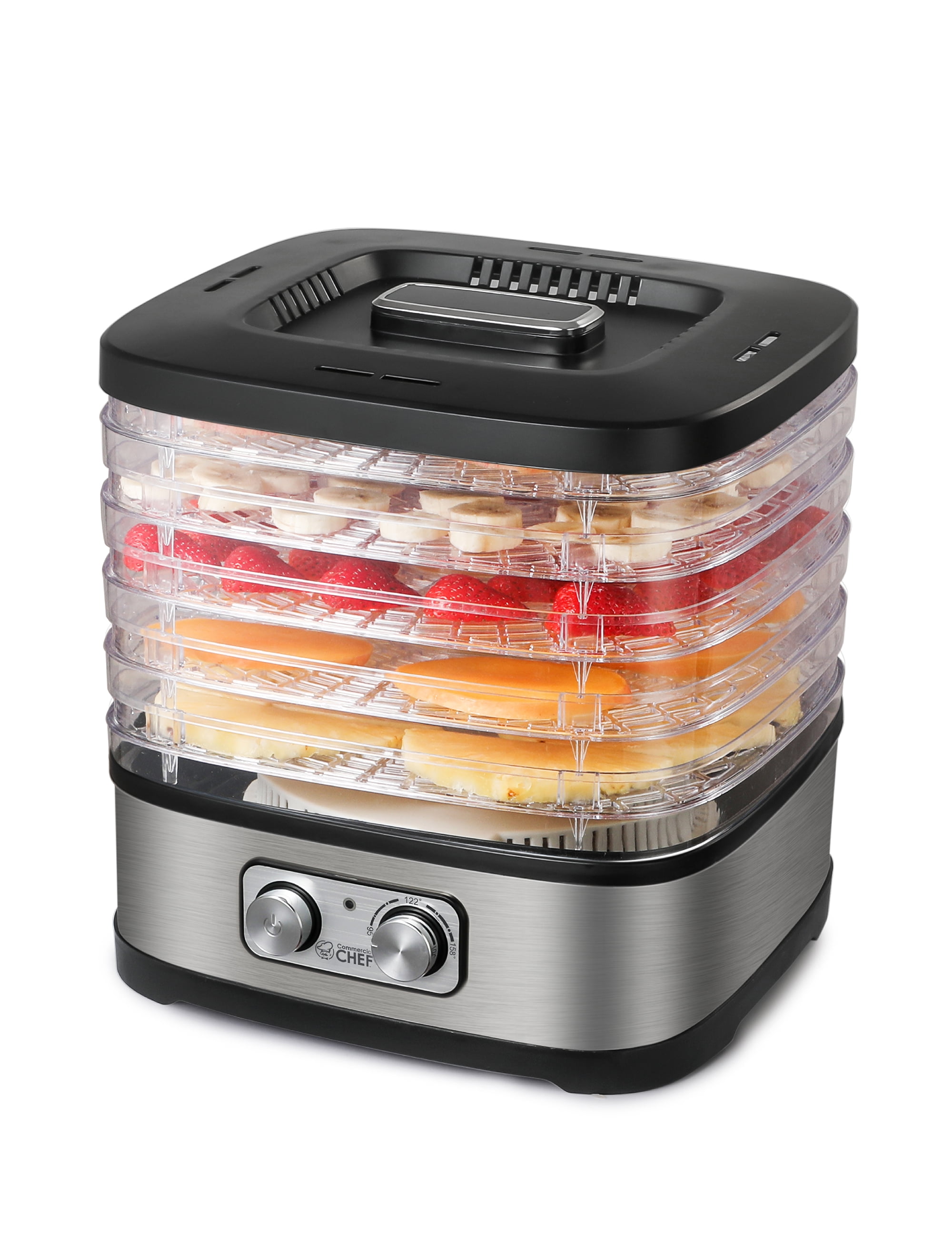 Stainless Steel Adjustable Thermostat Food Dehydrator with Timer