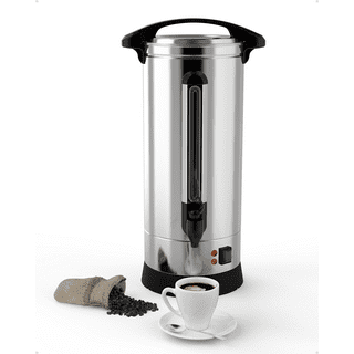 Choice Heavy Weight Stainless Steel 48 Cup Coffee Chafer Urn - 3 Gallon