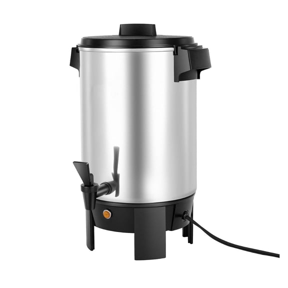 Commercial Coffee Urn 30 Cup - 152oz Coffee Maker with Dripless Faucet, Quick Brew 1090W, Temperature Control, for Catering, Restaurants, Church