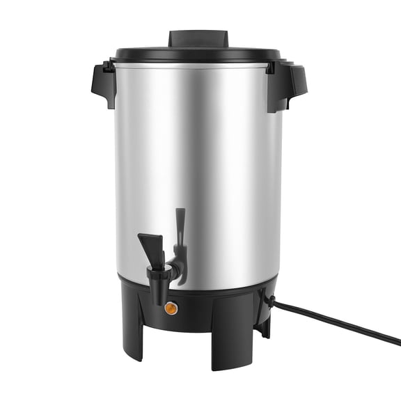 Commercial Coffee Urn 30Cup 152oz, No Drip Tap, 1090W Fast Brew, Auto Temp Control for Catering, Church,Restaurant