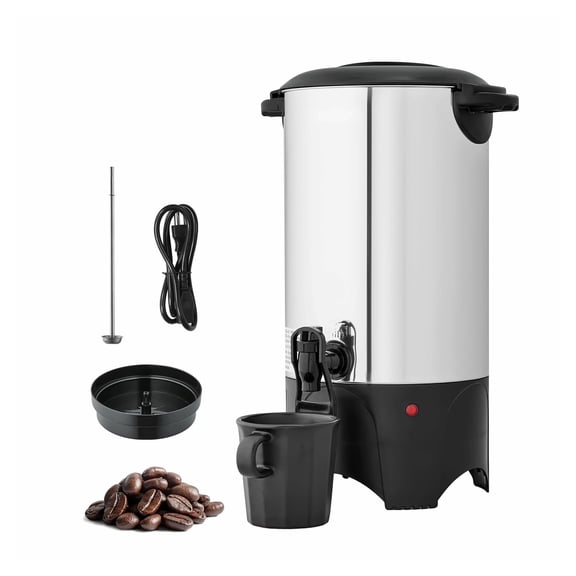 Commercial Coffee Urn 40 Cup, 6L Hot Beverage Dispenser