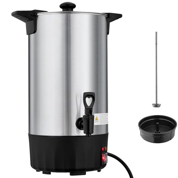 Commercial Coffee Urn 60Cup Stainless Steel Dripless Faucet Quick Brew Dispenser