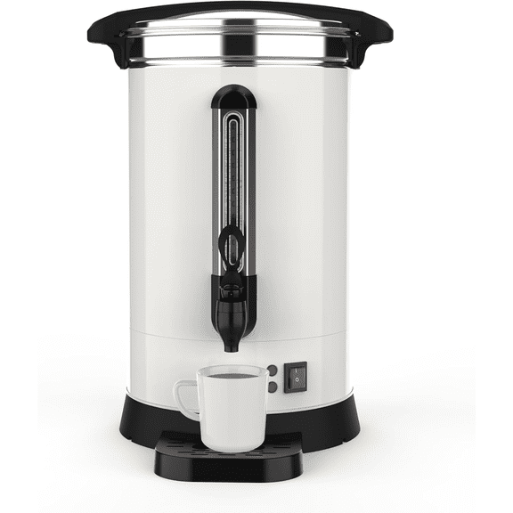 Commercial Coffee Urn,Commercial Coffee Maker, Fast Brew/Food Grade Stainless Steel, Hot Water Urn for Buffet Catering Wedding