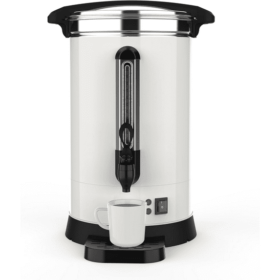 Commercial Coffee Urn,Commercial Coffee Maker, Fast Brew/Food Grade Stainless Steel, Hot Water Urn for Buffet Catering Wedding