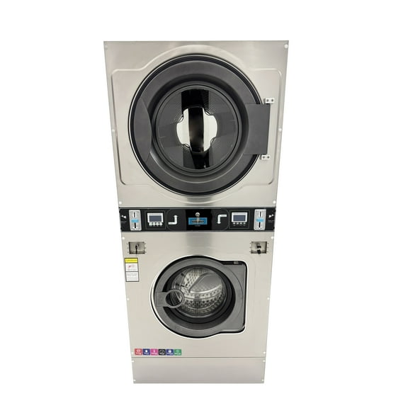 Commercial Coin Operated Washer Dryer Combo Stackable Double-layer 220V