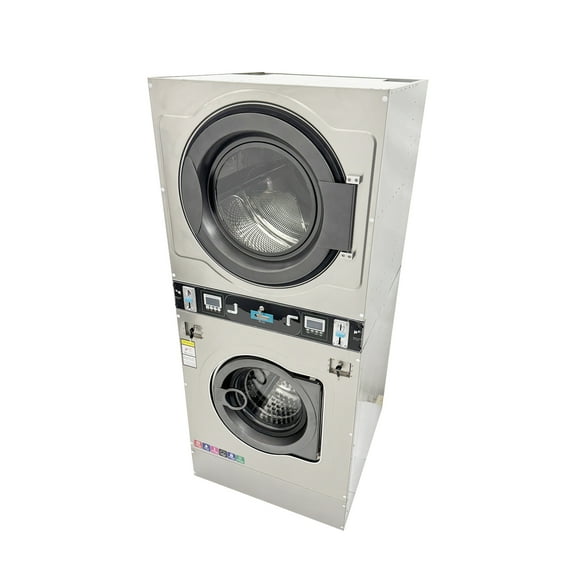 Commercial Coin Vending Laundry Machine 12kg Washer Dryer 220V for Laundromat
