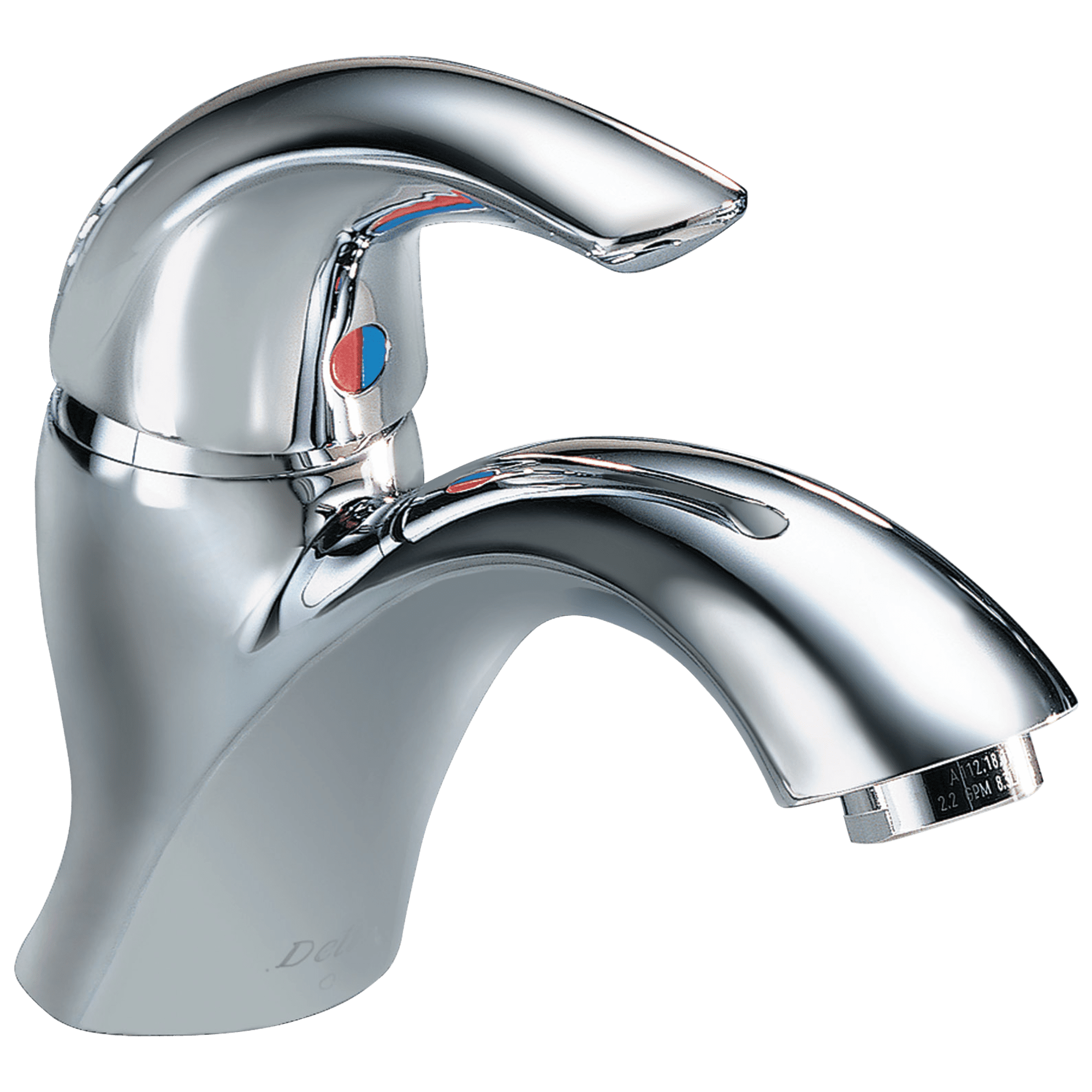 Delta Teck Series Chrome Single-Handle Deck-Mount Bathroom Faucet