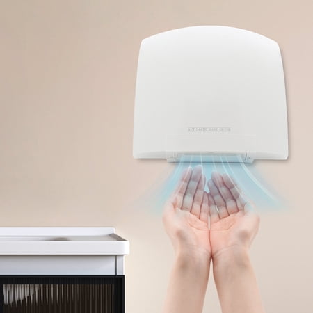 Commercial Compact Air Hand Dryer, White Electric Hand Dryer, Automatic Hand Air Dryer