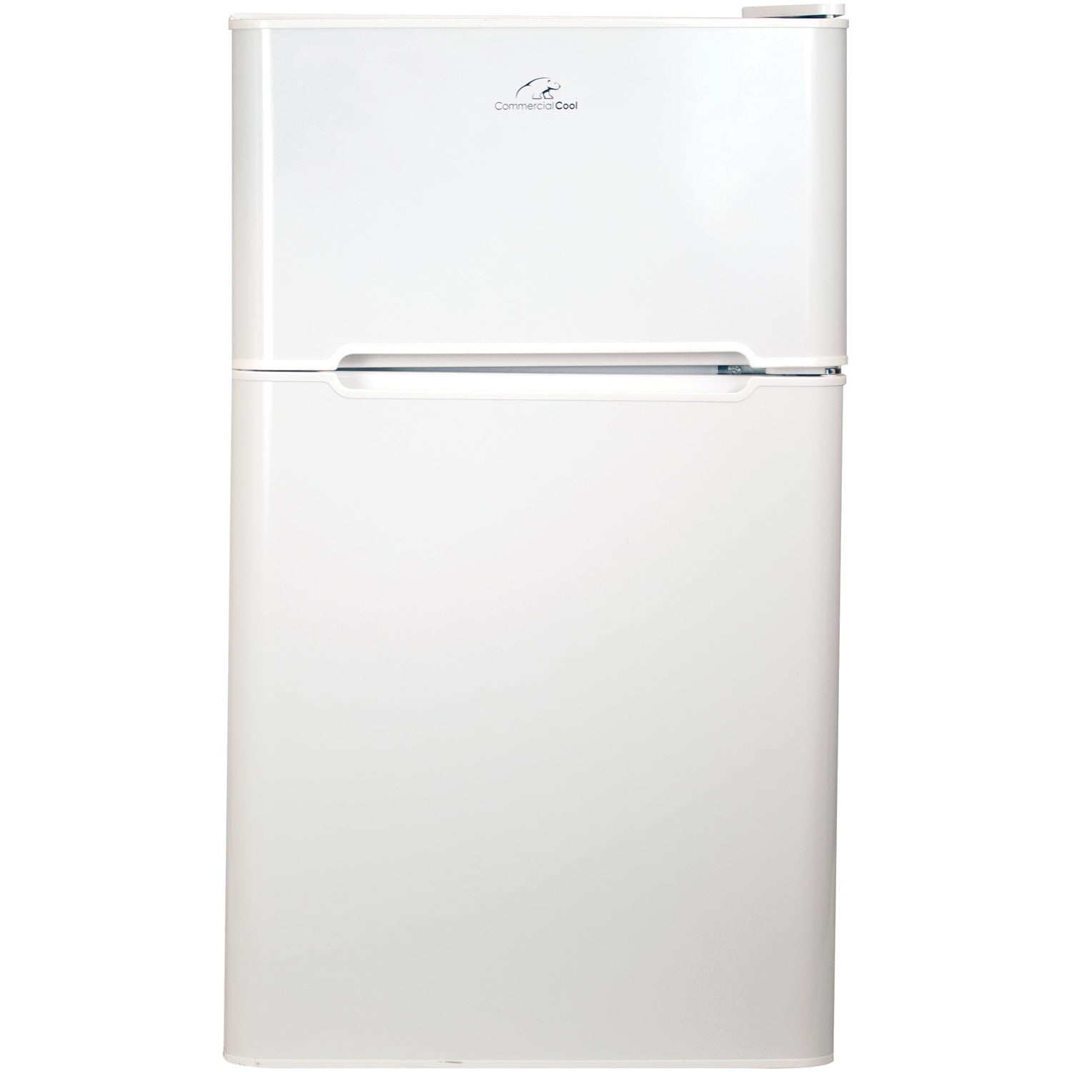 Commercial Cool CCRD32W Compact Double Door Refrigerator with True Freezer 3.2 Cu. Ft. Mini Fridge White