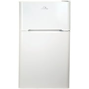 Commercial Cool CCRD32W Compact Double Door Refrigerator with True Freezer, 3.2 Cu. Ft. Mini Fridge, White