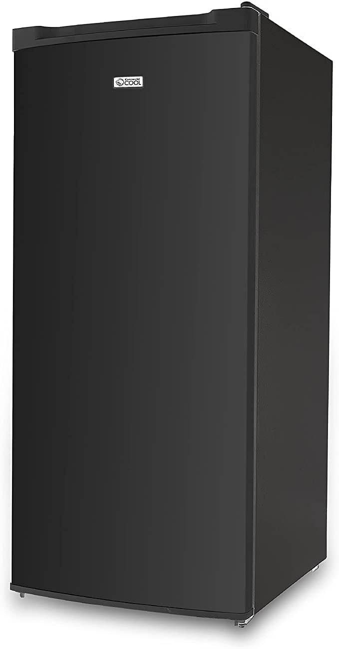 Commercial Cool CCUL50B6 Upright Freezer, Stand Up Freezer 5 Cu Ft with Reversible Door, Black