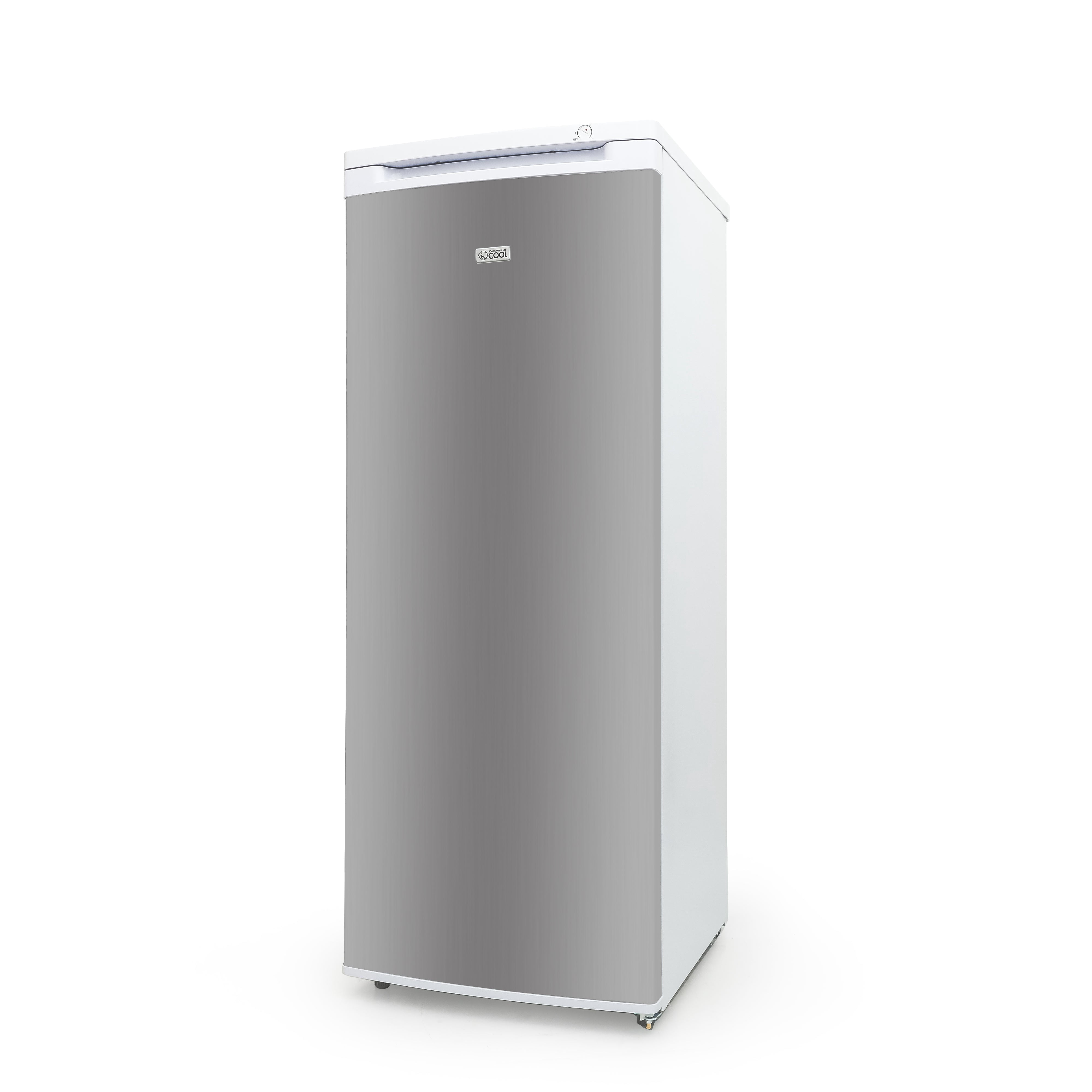 Commercial Cool Portable 6 cu. ft. Undercounter Upright Freezer with Adjustable Temperature Controls-Black with VCM Door