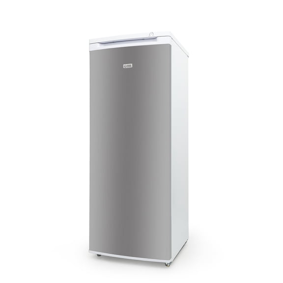 Commercial Cool Portable 6 cu. ft. Undercounter Upright Freezer with Adjustable Temperature Controls-Black with VCM Door