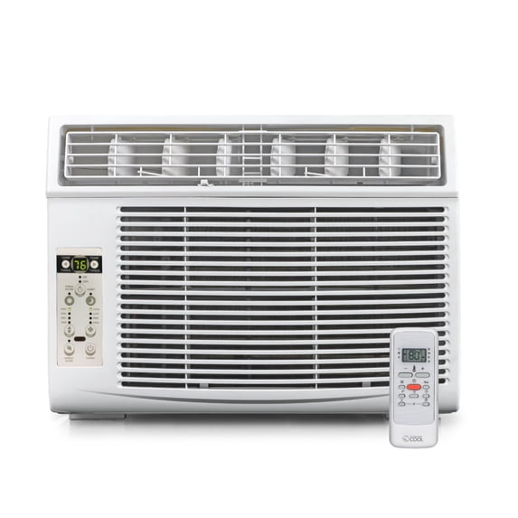 Commercial Cool Window Air Conditioner 8000 BTU, AC Window Unit Cools Up to 350 Square Feet, Window AC Unit with Full Function Remote Control, 3 Cooling Speeds and Fan Only Function, CWAM08W6C, White