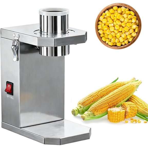 Commercial Corn Thresher Machine, An Automatic Electric Corn Stripper And Peeler With Motor, Quick 20-Second Shelling For Home Farm Use
