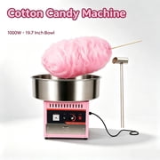 Commercial Cotton Candy Machine, 1000w 19.7 inch Stainless Steel Candy Floss Maker, 3000 rpm Electric Cotton Candy Maker for Carnivals, Birthday Parties & Business Use