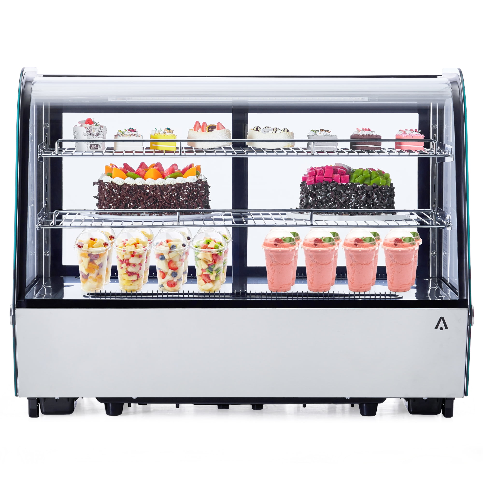 Commercial Countertop Refrigerator Display Case Merchandiser With Led